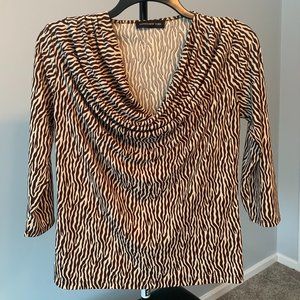 Jones New York, Women's Animal print top size M